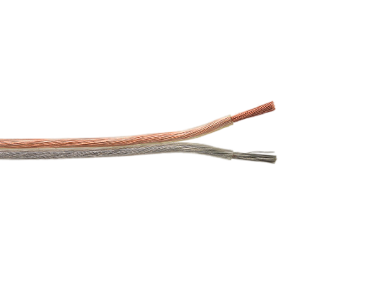 Gold and silver speaker cable