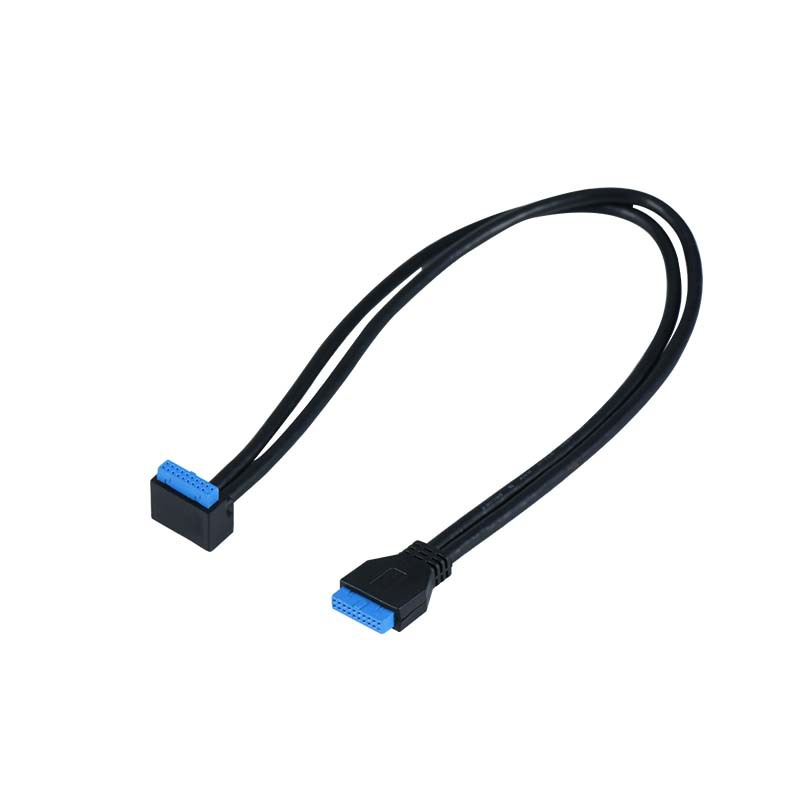 USB motherboard cable -20pin to USB3.0-USB3.0 rear panel computer extension cable