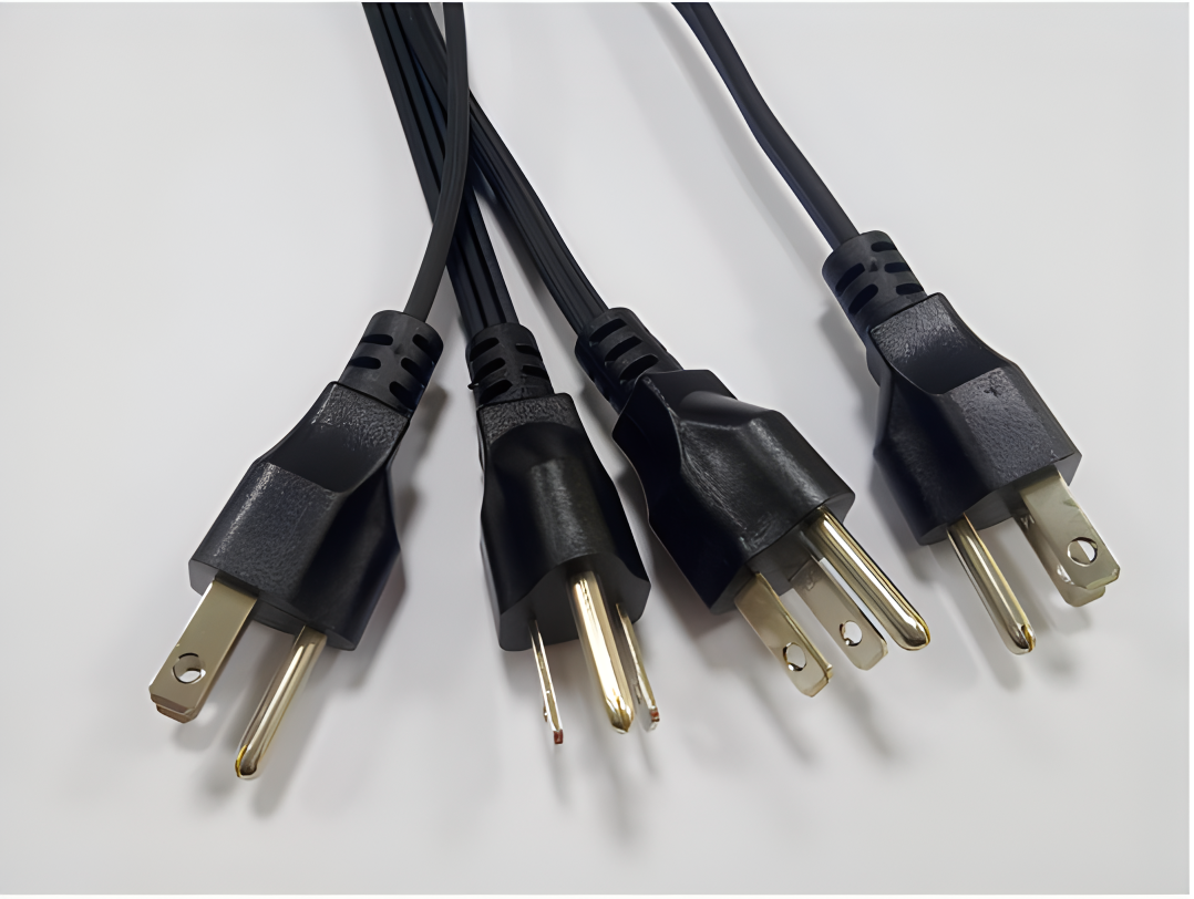 American three plug power cable